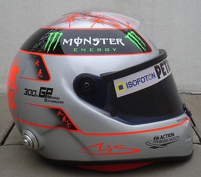 MICHAEL SCHUMACHER 2012 SPA    Replica Helmet 11 Scale    300th GRAND 