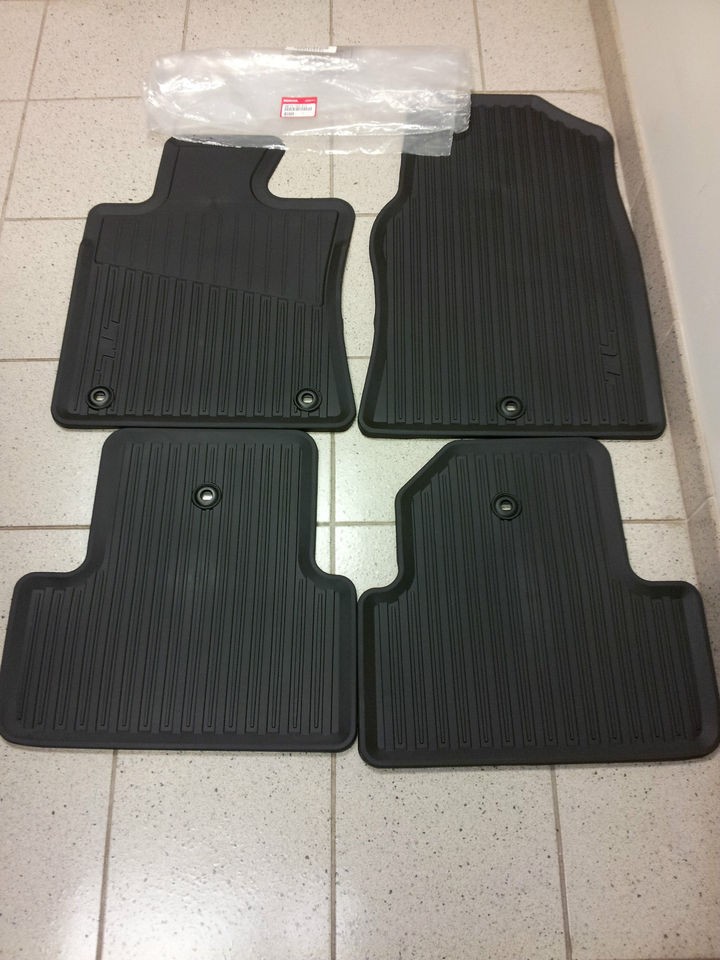 ACURA OEM FACTORY ALL WEATHER FLOOR MAT SET 2009 2012 TL BLACK