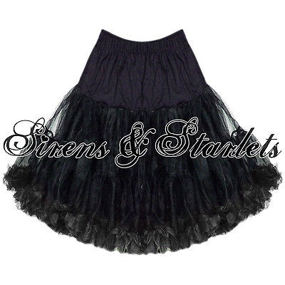 hell bunny black 20 full net 50s petticoat under skirt