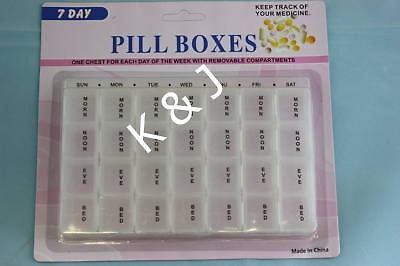 brand new 7 day medicine pill box organizer case usa