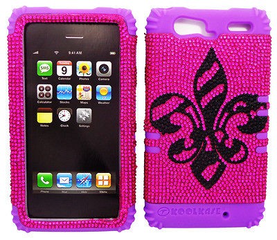   Diamond Purple Hybrid Case Cover for Motorola Droid RAZR MAXX XT913