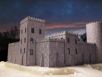 castle medieval style windows ho oo card kit time left