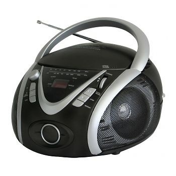 PORTABLE  CD PLAYER AM/FM RADIO USB INPUT STEREO BOOMBOX