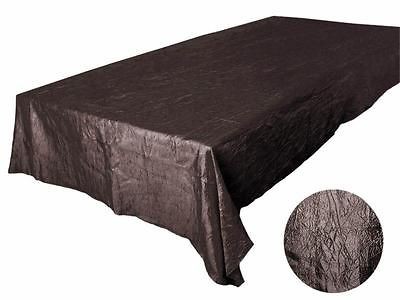 CHOCOLATE 60x102 RECTANGLE CRINKLE TABLECLOTH wholesale tabletop