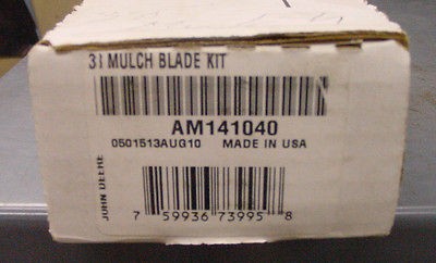 JOHN DEERE Mulch Blade Kit AM141040 for 38 mower decks 