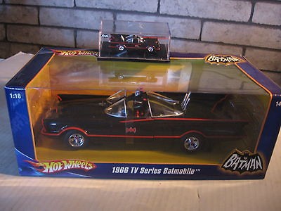 BATMAN 1/64 COMIC CON BATMOBILE AND 1/18 SCALE BATMOBILE BOTH SEALED 