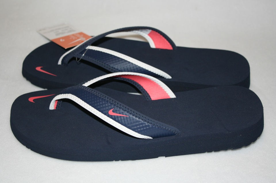 NEW Womens NIKE Celso Girl Thong Flip Flop Sandals Navy/White/Mel​on 