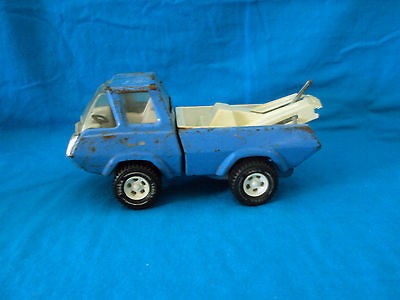 tonka blue tow truck wrecker vintage 