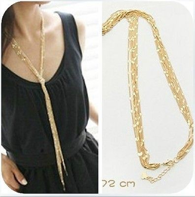 vintage fashion shinning multi layer long joker necklace 2 colors hot