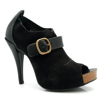 pedro garcia chick black suede bootie pumps 40 us9