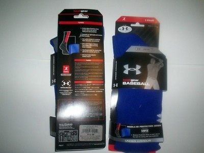 under armour heat gear sliding socks 1 pair royal medium