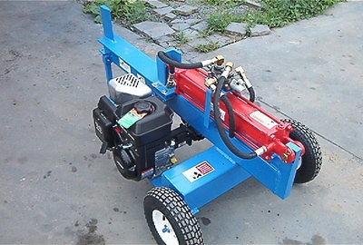 horizontal 16 ton gas log splitter  left