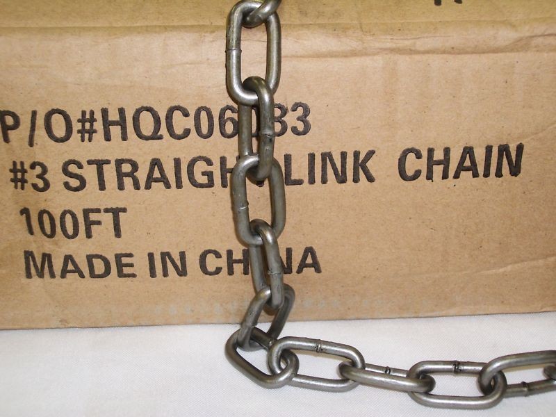 100 feet of 3 straight link chain traps trapping time