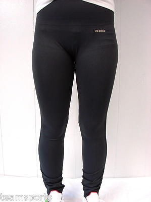 SZ M NWT WOMENS REEBOK RUNNING FITNESS TIGHTS PANTS GRAVEL I31997