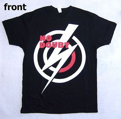no doubt lightning bolt target logo blk t shirt l new