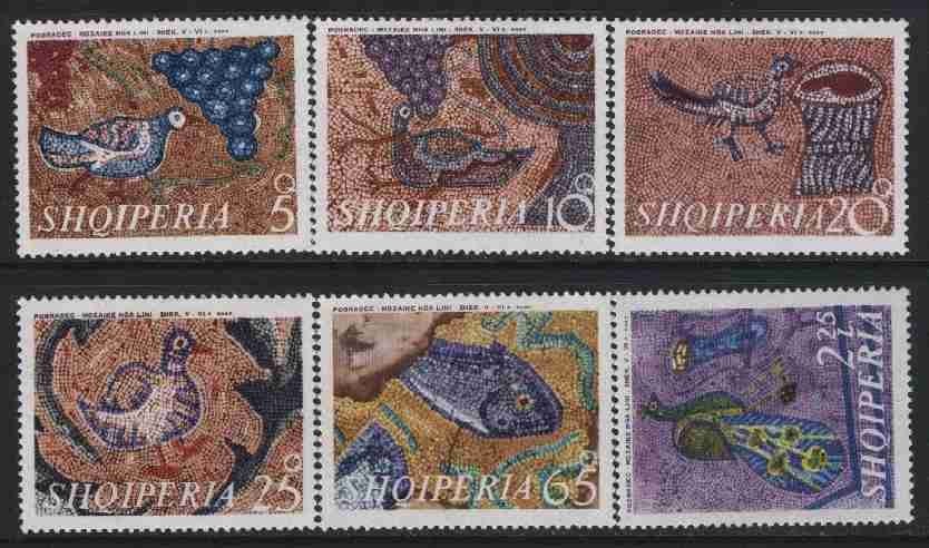 Albania MNH Sc 1301 06 Mi 1429 34 Val 6 Euro Mosaics