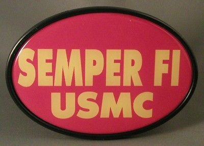   USMC TRAILER HITCH COVER Marine Corps Motto NEW Truck RTV ATV Car Tow