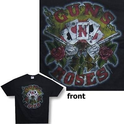 GUNS N ROSES JEFF GAITHER ACE CARDS IMAGE BLK T SHIRT 3XL XXXL NEW 