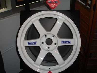 18 Volk Racing 18x9.5 5x114.3 +40 TE37 White (1) Wheel Rim Volks