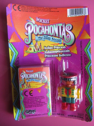 BNIB 3PK POCKET POCAHONTAS THE INDIAN PRINCESS PLAY TOY 3+ PARTY BAG 