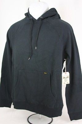 NWT Obey Trademark Raglan Pullover (S) Small NEW Black Hoodie 