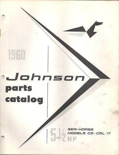 1960 johnson outboard seahorse 5 1 2 hp cd parts