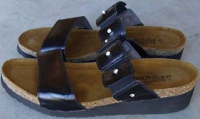 naot womens ashley sandals black madras size 9 40 time
