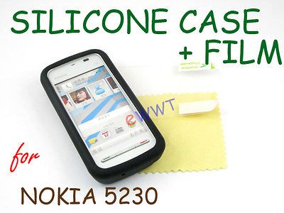   Back Cover Soft Case +LCD Film for Nokia 5230 XpressMusic GJSC709