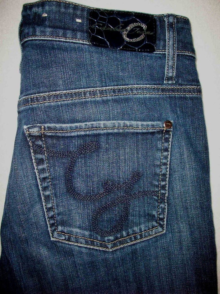 CAMBIO NORAH WIDE STRAIGHT LEG  STRETCH WOMENS JEANS SIZE 6  L32.75