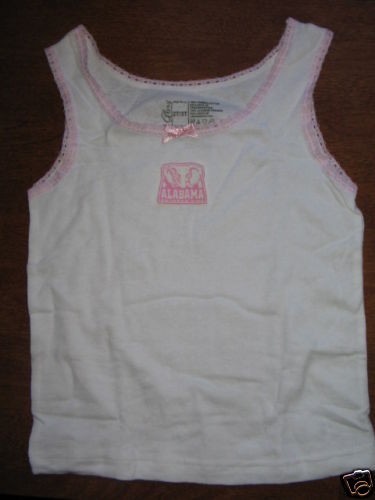 university of alabama crimson tide camisole 2t 4t p