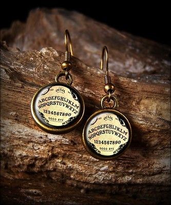 ouija board horror antique bronze earrings seb 415 time left