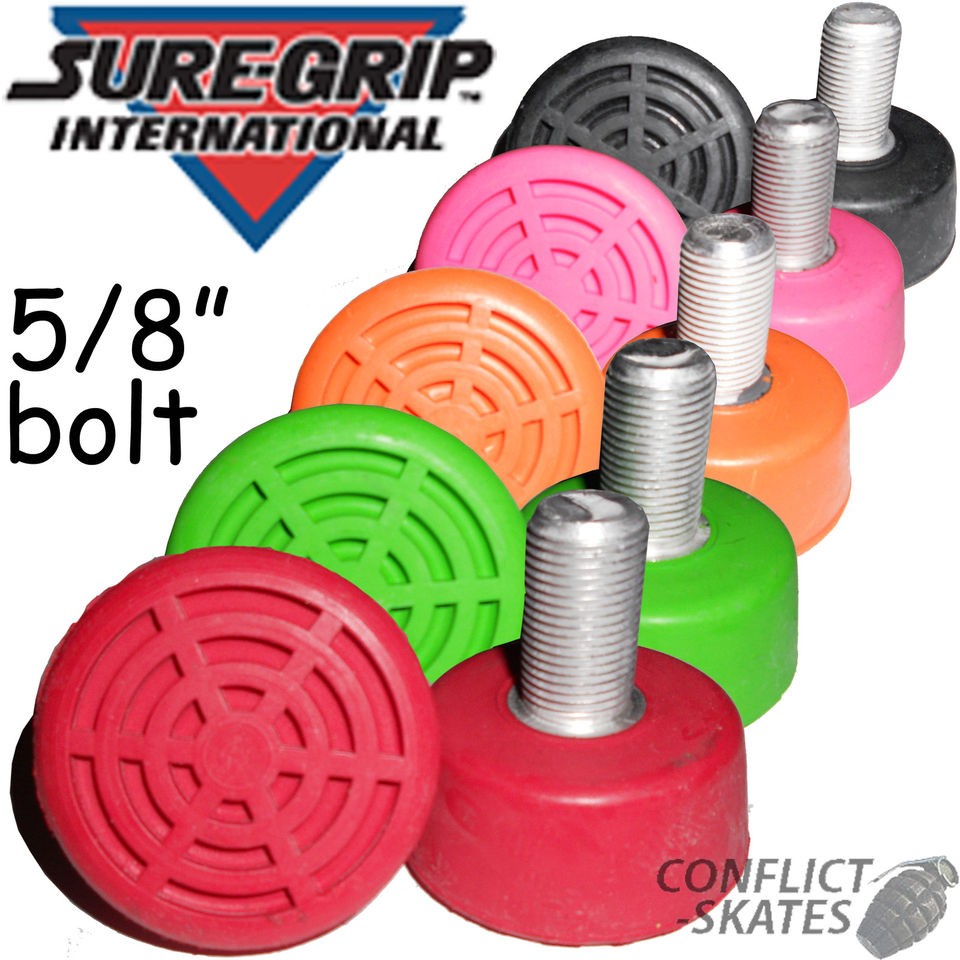 SURE GRIP Web Toe Stops Roller Derby x Pair Choose the Colour 5/8 