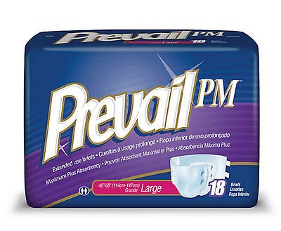 PREVAIL PM Extended Wear Brief Adult Disposable Diaper MEDIUM 96/CS