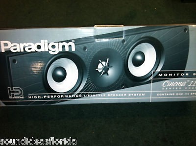 New silver Paradigm Cinema 110C v3 center channel speaker factory auth 