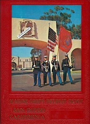 1985 U.S. MARINE CORPS BASIC YEARBOOK, PLATOON 2073 2074 2075, SAN 