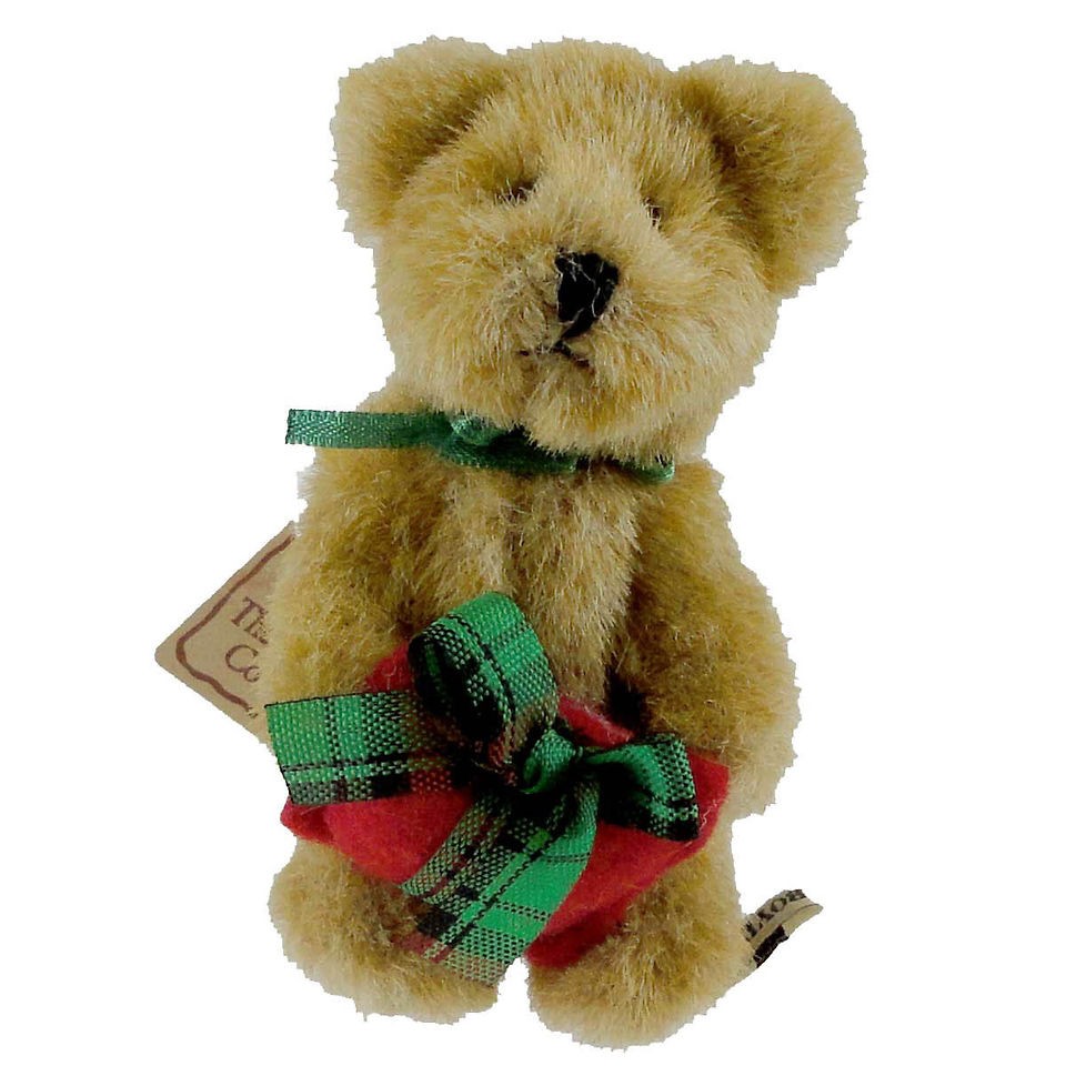 Boyds Bears Plush MINI BEAR WITH PRESENT 5672091 Christmas New