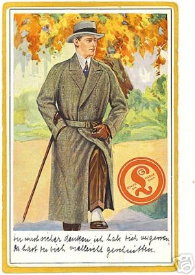 advertisng postcard men s clothing fashion schutz marke time left