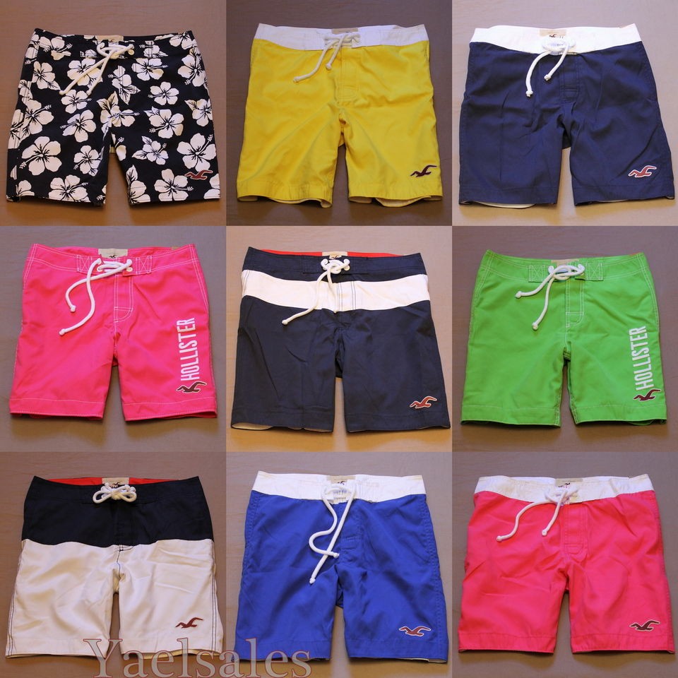 2012 Hollister by Abercrombie Mens Swim Wear Board Shorts Bathing 