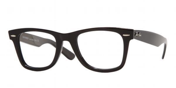 RAYBAN EYEGLASSES NEW 5121 2000 black 47 50 WAYFARER Ray Ban