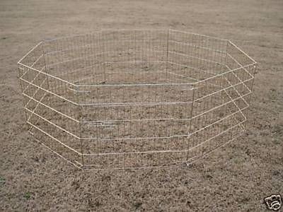   24 Gold Pet Dog Cat Play Exercise Pen Fence w/Case 4G Playpen Crate