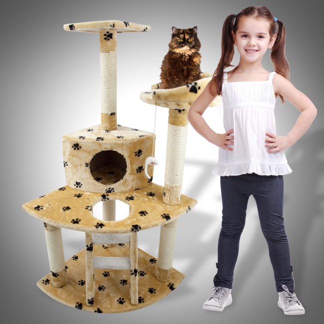 Newly listed Cat Tree 47 Kitten Condo Furniture Scratching Post Pet 
