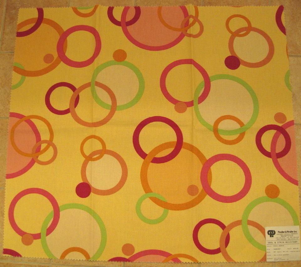 Eames Peter Max Geometric Hoopla Circle Balls Pindler Designer Fabric 