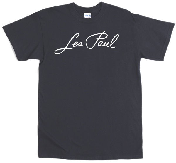 Les Paul T Shirt Screenprinted 10 Colours Gibson Fender Guitar SC 