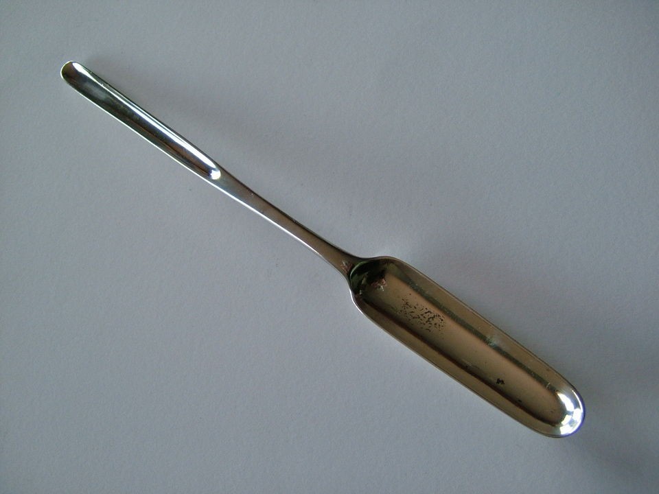 Suberb, Antique Victorian English Silver Marrow Scoop,H J Lias & Son 