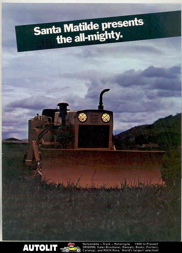 1981 Santa Matilde SM300C Diesel Bulldozer Brochure Brazil