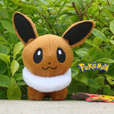 pokemon plush eevee soft stuffed animal 5 doll nintendo collectible