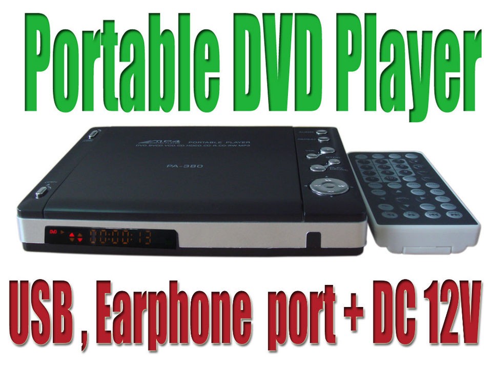 new portable dvd player cd vcd  usb earpho ne