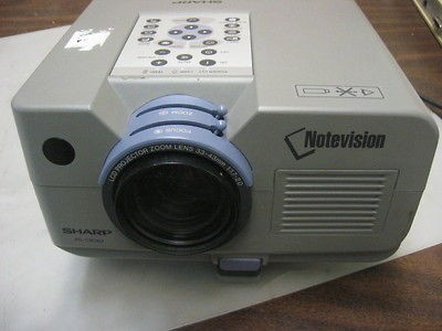 sharp notevision projector pg c30xu dvd pc tv time left