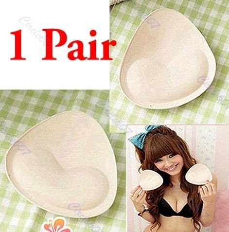 Pair Bikinis Swimsuit Bra Push Up Pushup Removeable Bra Pads