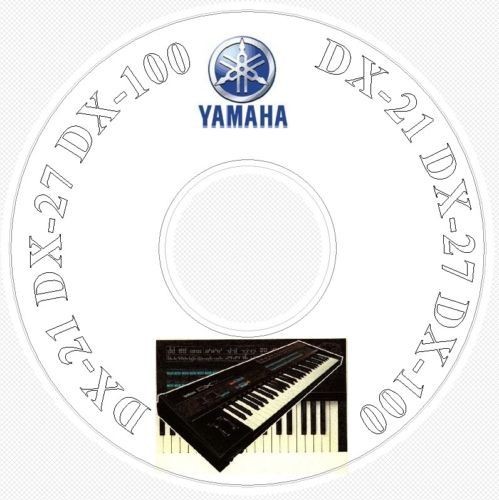 yamaha dx21 dx27 dx100 sound library manual editors cd from